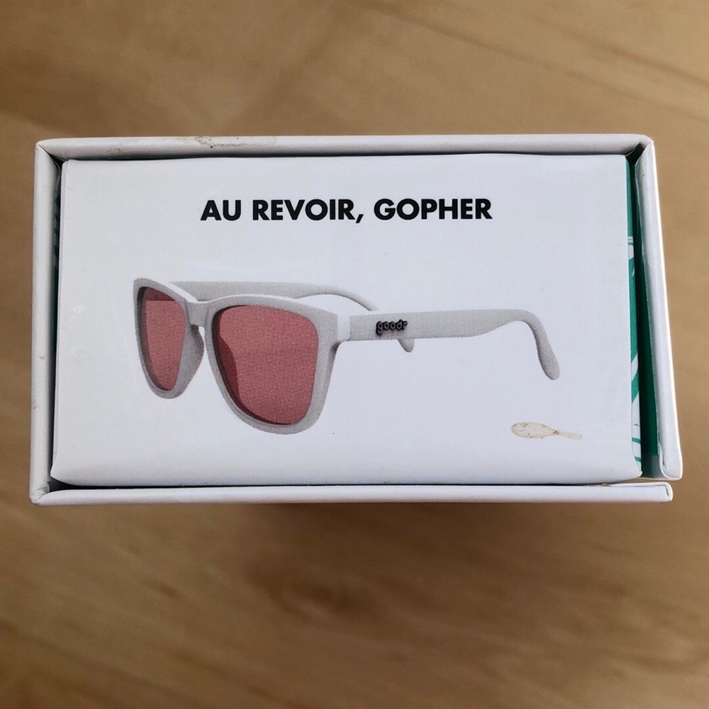 NWT Goodr Au Revoir, Gopher sunglasses